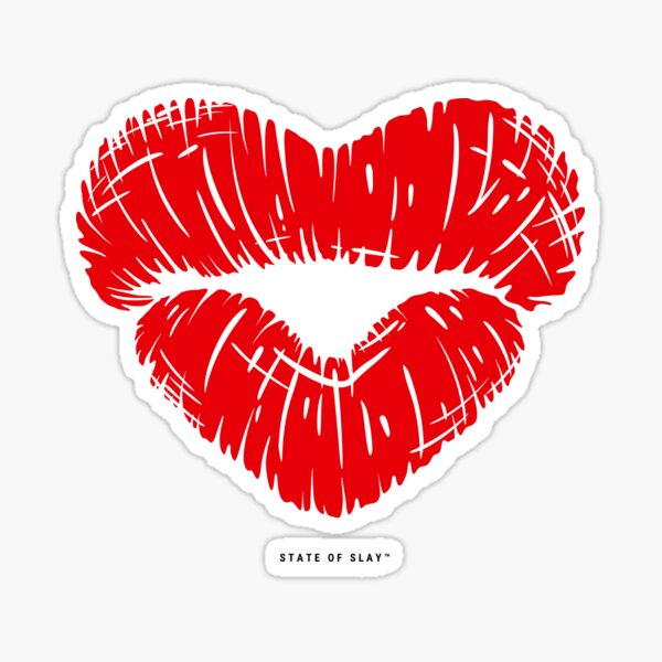 State Of Slay™ - Heart Lips Sticker