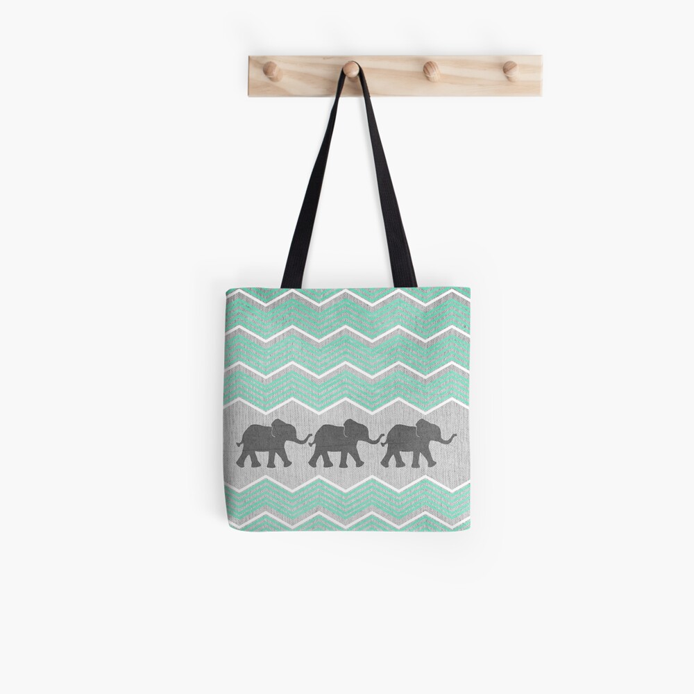 Drei Elefanten Stofftasche