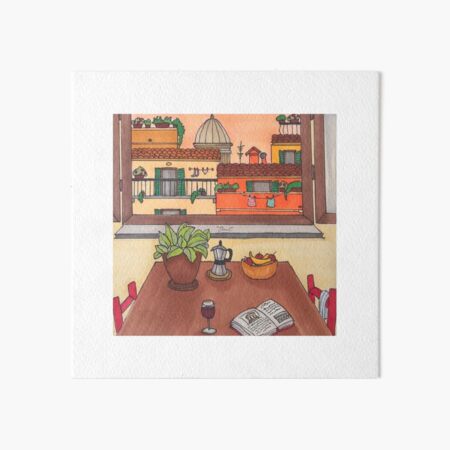 The Roman Quarantine - Sunset in the Kitchen Art Board Print