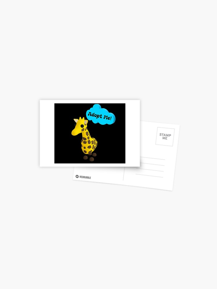 Roblox Adopt Me Giraffe Postcard By T Shirt Designs Redbubble - roblox tank tops redbubble