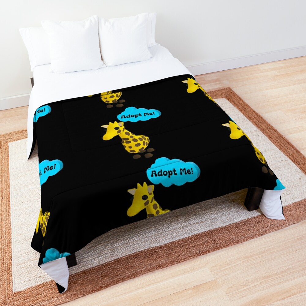 Roblox Adopt Me Giraffe Comforter By T Shirt Designs Redbubble - beds roblox