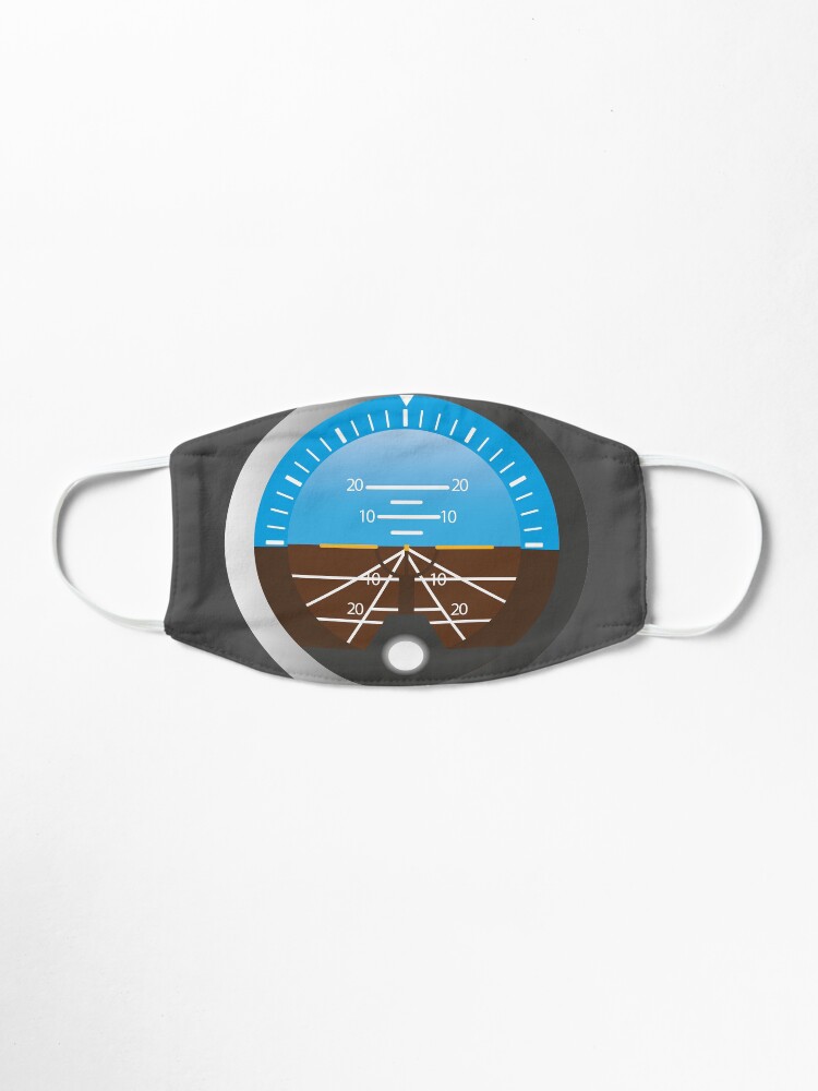 Alternate view of Airplane Pilot Attitude Gyro Cockpit Dial Mask