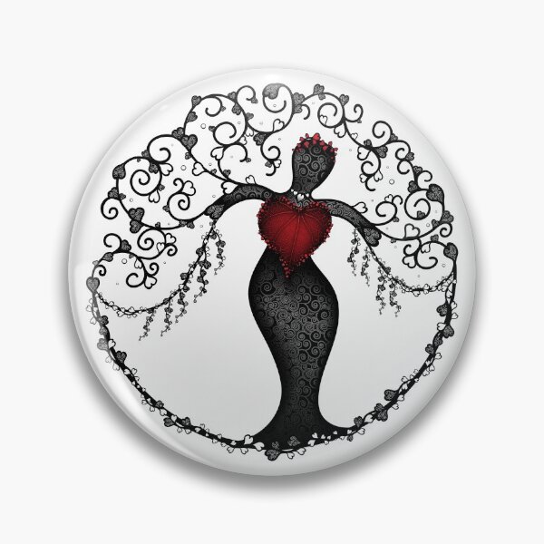 Item preview, Tree Of Hearts - Black & White designed and sold by serenaking.