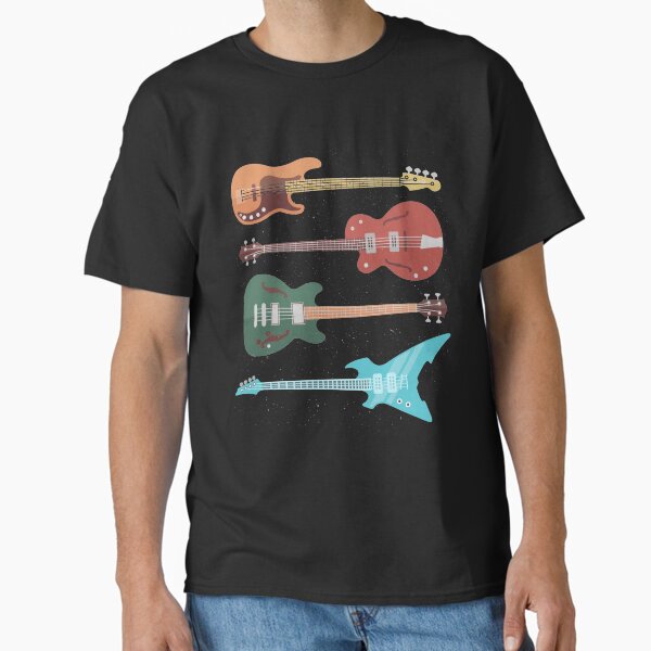 Artikel-Vorschau von Retro Bassgitarre, designt und verkauft von bestshirtdesign.