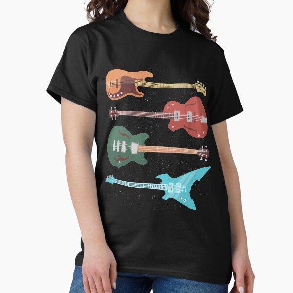 Artikel-Vorschau von Retro Bassgitarre, designt und verkauft von bestshirtdesign.