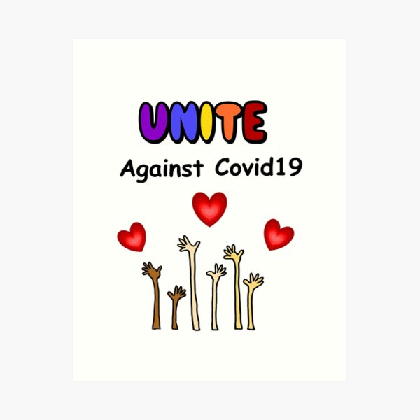 Item preview, Cool Unite Against Covid19 Art designed and sold by Nature's Fancy.