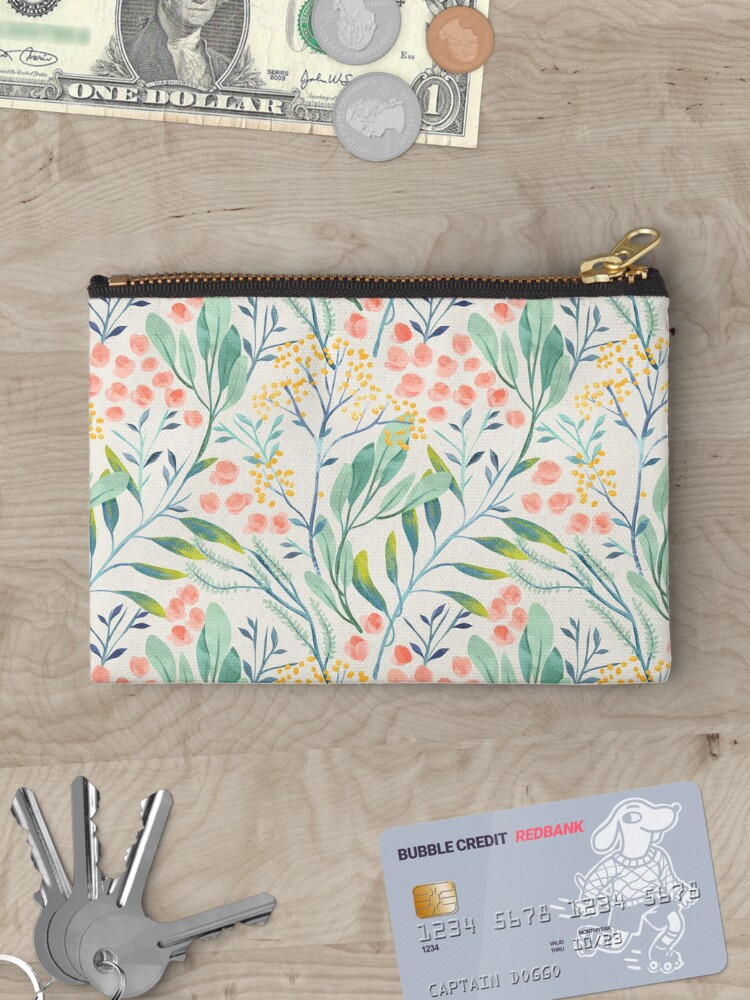 Thumbnail 3 of 4, Zipper Pouch, Botanical Garden designed and sold by irtsya.