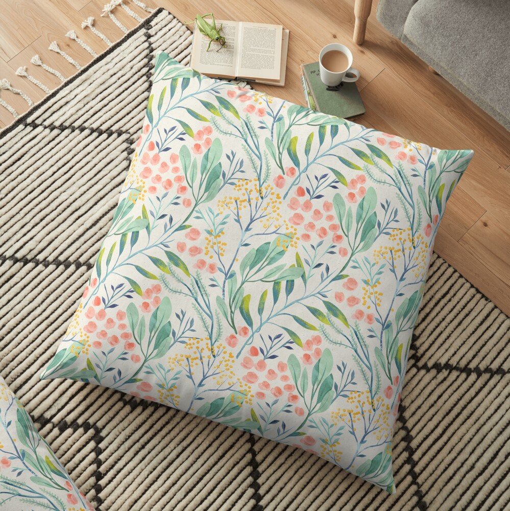 Botanical Garden Floor Pillow
