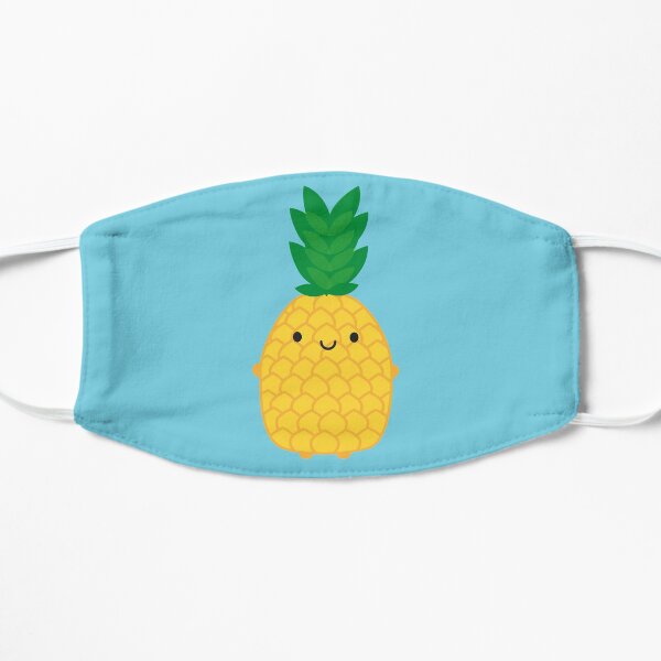 Kawaii Pineapple Flat Mask