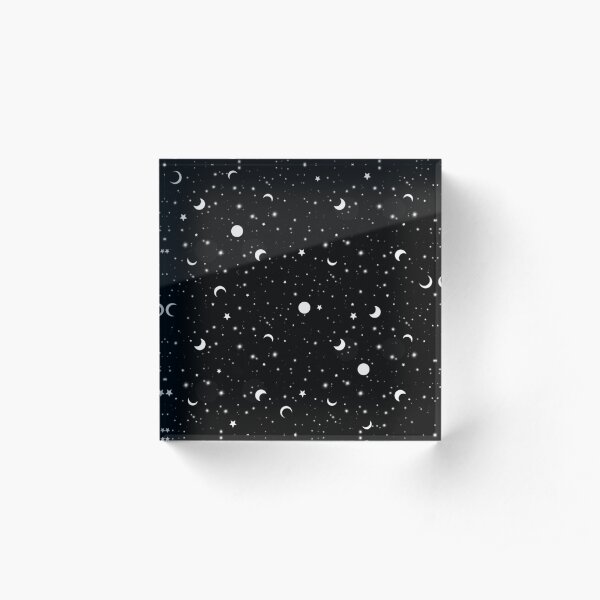 Schwarzes Universum Acrylblock