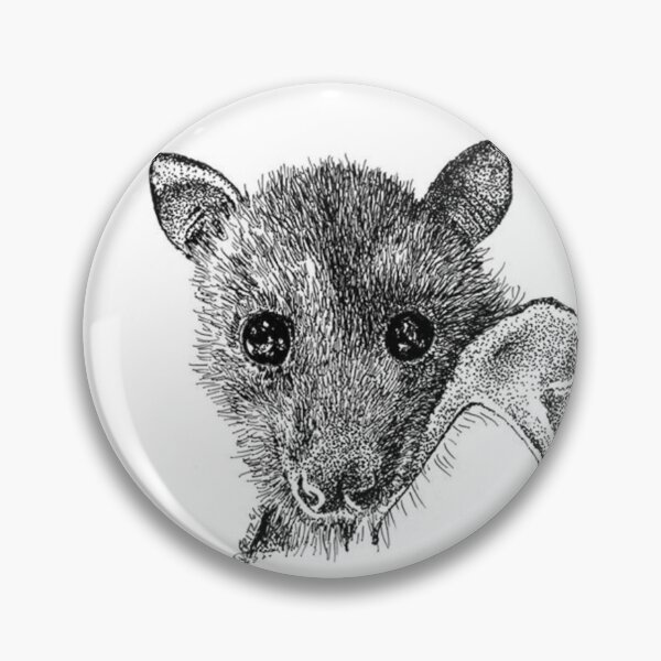 Item preview, Schwarzer Flughund-Hieb in Schwarzweiss. designed and sold by BabyBats.