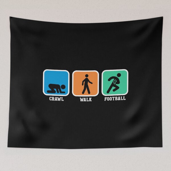 Item preview, Crawl Walk Football Shirt Funny Gridiron Tee Gift designed and sold by Orange Pieces.