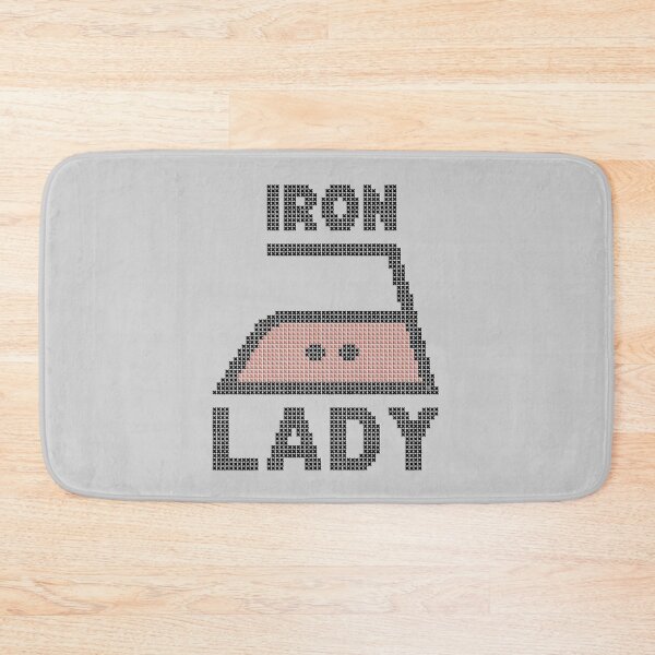 Item preview, Iron Lady - Funny faux embroidery print designed and sold by Colette van der Wal.
