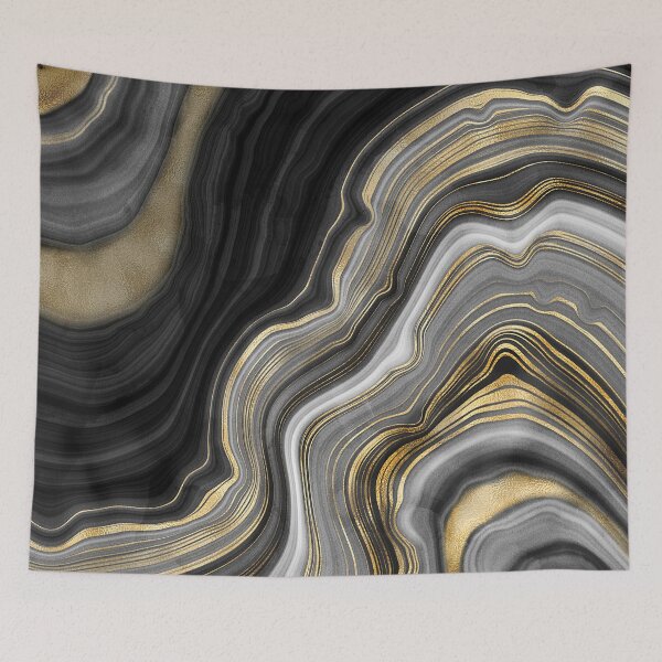 Artikelvorschau, Gold Veined Agate Stone entworfen und verkauft von stylebytara.