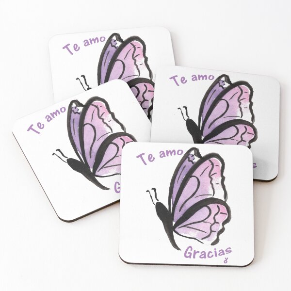 Item preview, Ho'oponopono Beautiful watercolor mauve butterfly designed and sold by elhayaroja.
