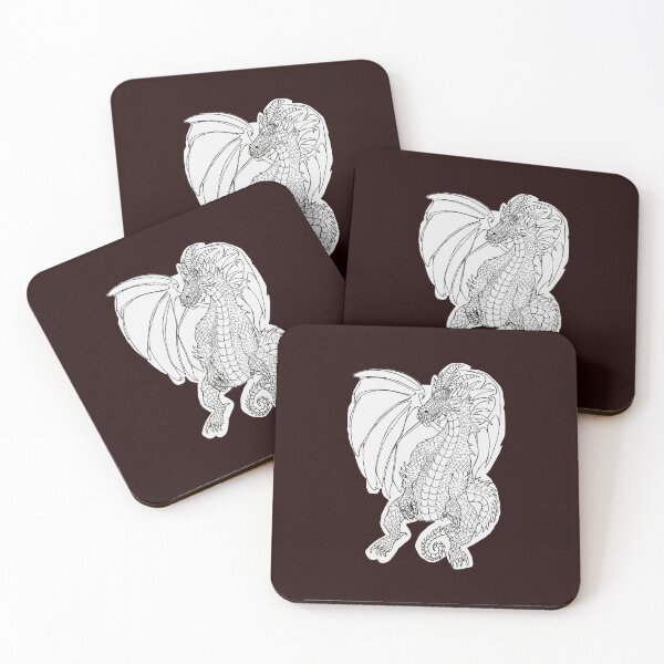 Item preview, Thoughtful Dragon Colouring In designed and sold by Amy Brunning.