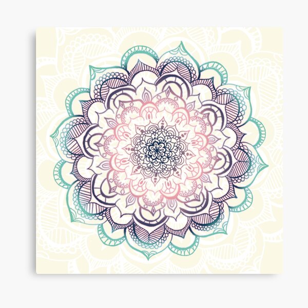 Mermaid Medallion Canvas Print