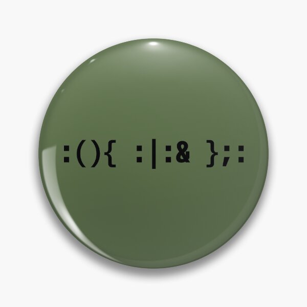 Item preview, Fork Bomb - Sysadmin Bash Command Black Text Design designed and sold by geeksta.