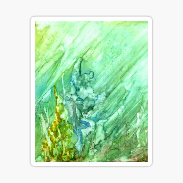 Green Coral Sticker