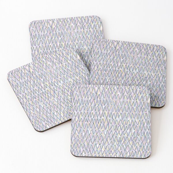 Item preview, Scribble ZigZag Pattern in soft greys. designed and sold by DeStract.