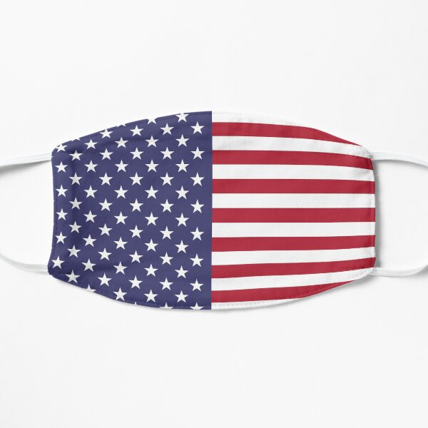 America USA Flag - Face Mask Flat Mask