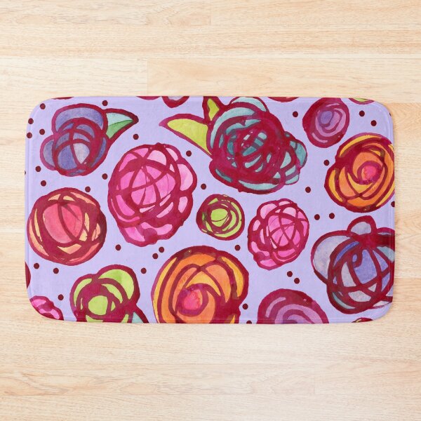 Item preview, Inky Roses on Lavender designed and sold by Christine Philbrick.