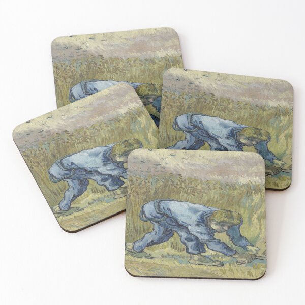 Item preview, Van Gogh - Paysan dans un champ de blé on canvas, art reproduction designed and sold by HouseofBalloon.