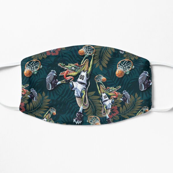 Dinosaur Basketball Hawaiian Floral Pattern DK Mask