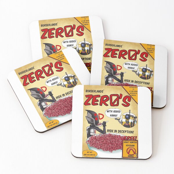Borderlands Zer0's Cereal Coasters (Set of 4)