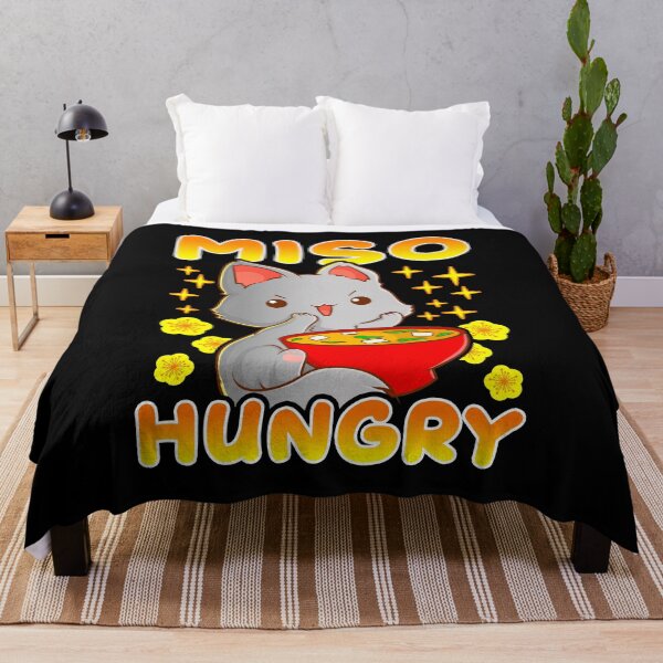 Item preview, Cute Anime Cat Kitty Miso Hungry Pun Kawaii designed and sold by perfectpresents.