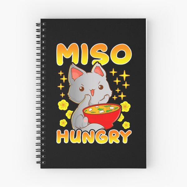 Item preview, Cute Anime Cat Kitty Miso Hungry Pun Kawaii designed and sold by perfectpresents.