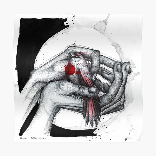 Hope (Hearts drawing series) Poster