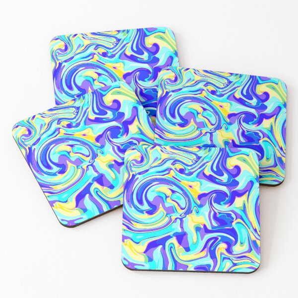Item preview, blue yellow marble designed and sold by haroulita.
