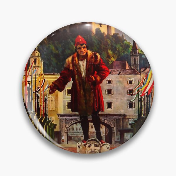 Item preview, Salzbourg Autriche big vintage travel poster designed and sold by stickart-marek.