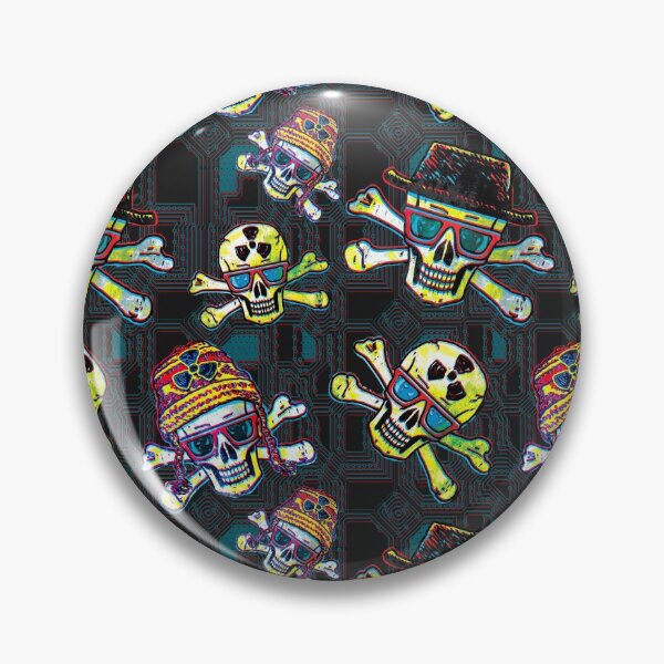 Item preview, Rad Skulls With Shades Pattern designed and sold by MudgeStudios.