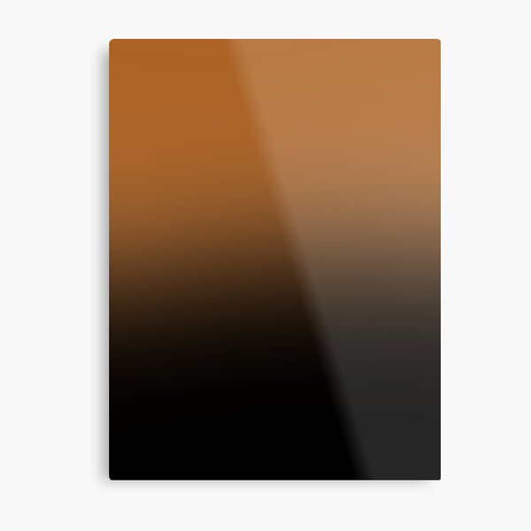 Orange to black checkers/ orange to black gradient squares Metal Print