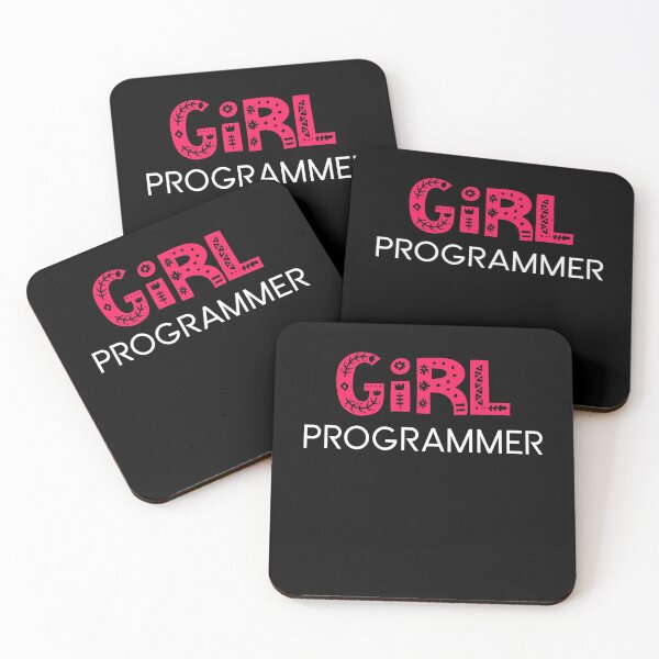 Item preview, Girl Programmer Cute Design for Sticker and Shirts Code Like A Girl designed and sold by farhanhafeez.