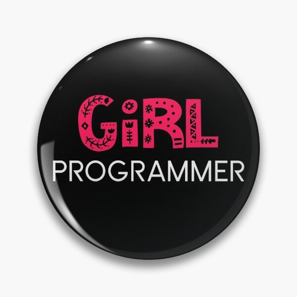 Item preview, Girl Programmer Cute Design for Sticker and Shirts Code Like A Girl designed and sold by farhanhafeez.