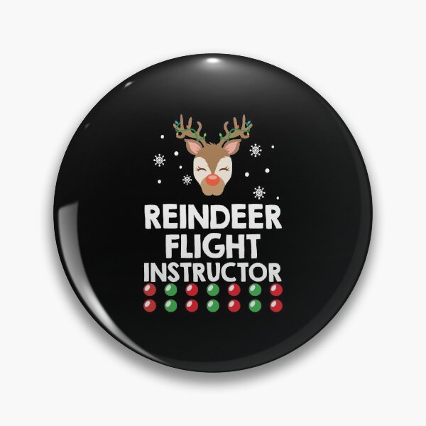 Item preview, Reindeer Flight Instructor Aviation Christmas Gift designed and sold by haselshirt.