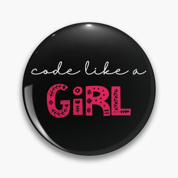 Item preview, Code Like A Girl Girl Programmer Cute Design for Sticker and Shirts  designed and sold by farhanhafeez.
