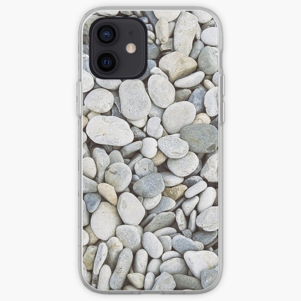 Grey pebbles iPhone Soft Case