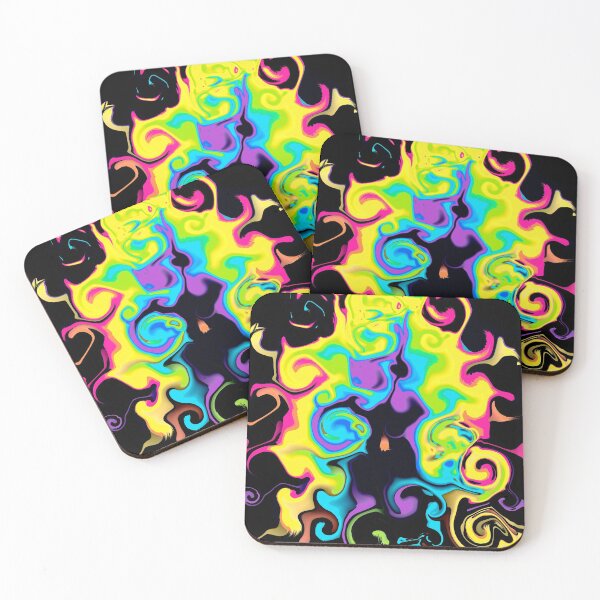 Item preview, funky colorful acrylic waves designed and sold by haroulita.