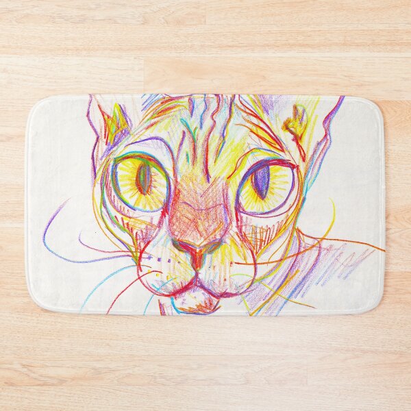 Item preview, Rainbow Sphynx Cat designed and sold by AnanasArt.