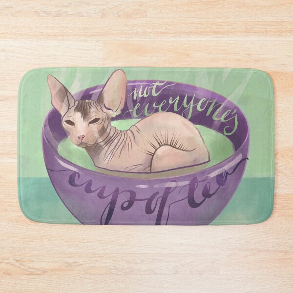 Item preview, Not everyone's cup of tea - Sphynx Cat in Matcha Tea - Part 4 designed and sold by AnanasArt.