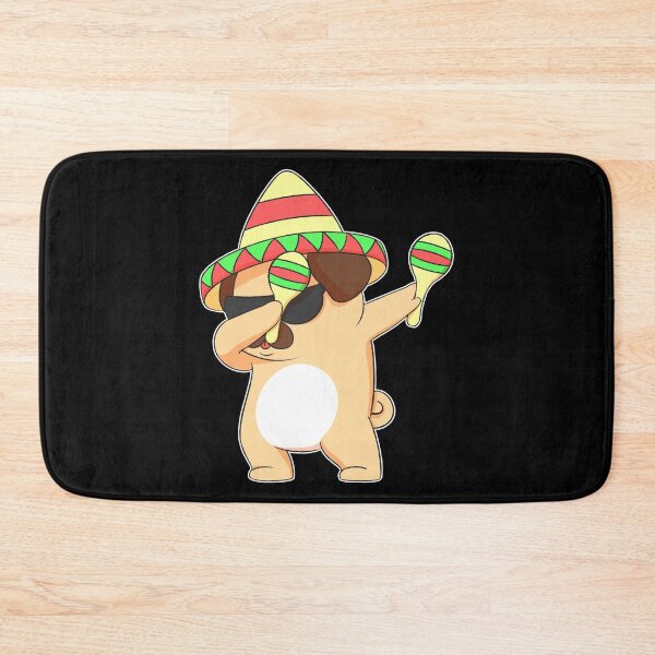 Item preview, Dabbing Pug In Sombrero With Maracas  designed and sold by fatamyfan1.