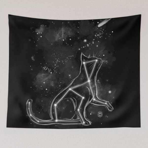 Item preview, Starry cat designed and sold by Daisyart-lab.