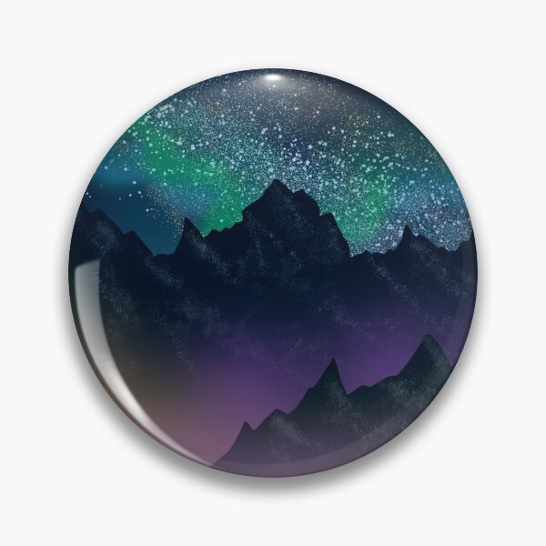 Item preview, Mountains northern lights  designed and sold by BlueParrotss.