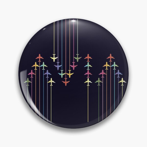 Item preview, Colorful Aviation Plane Silhouettes designed and sold by NorseTech.