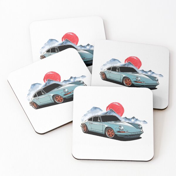 Item preview, Baby Blue Singer 911 With Orange Rims And Blue Mountains designed and sold by Enthusiast Designs.