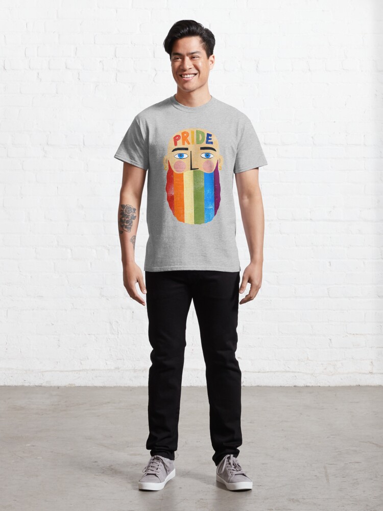 Alternate view of Pride Beard Classic T-Shirt
